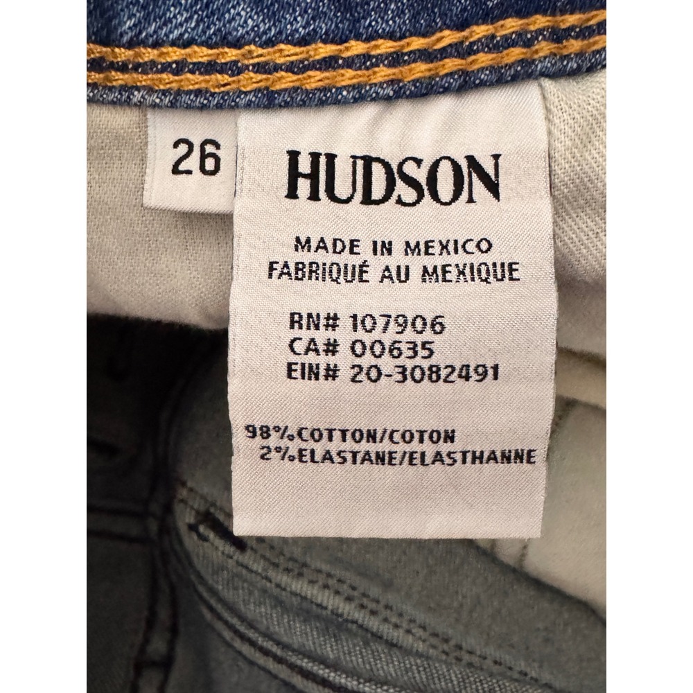 HUDSON Denim Shorts Women's Size 26 Cuffed - Picture 4 of 9